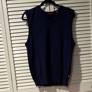 Izod Dark Blue V-Neck Sweater Vest